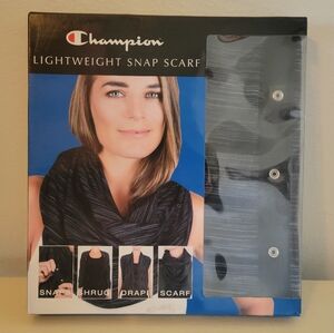 Champion Gray and Black Versatile Scarf